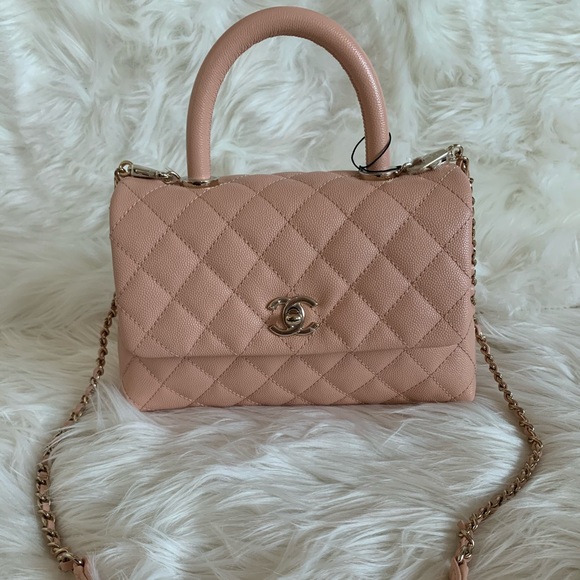 āāSOLD in IGāāChanel 21P small(old mini) light pink caviar coco - Picture 2 of 16